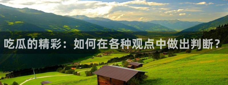 91吃瓜网今日吃瓜入口：吃瓜的精彩：如何在各种观点中做出判断？